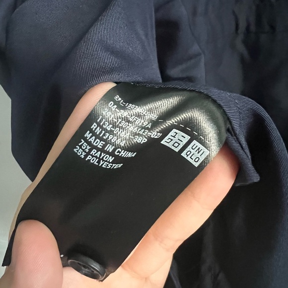 Uniqlo Women's Navy button down dress - Picture 8 of 8